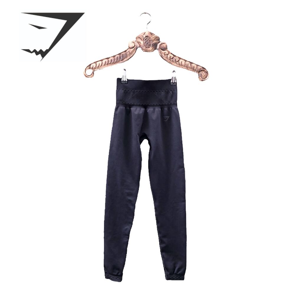 GymShark High Waist Youth Legging Black Athletic